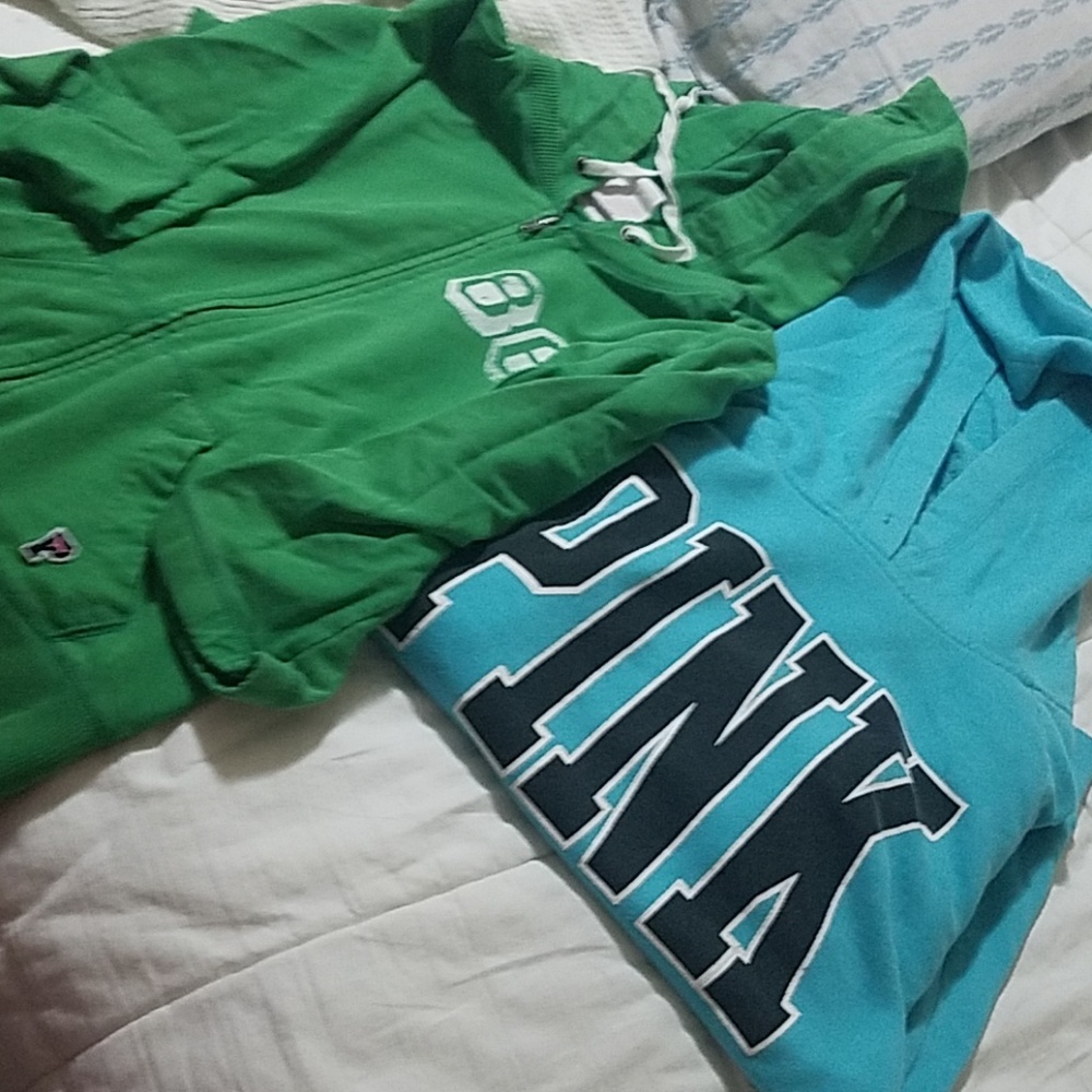 Lot of 2 Pink sweatshirts.